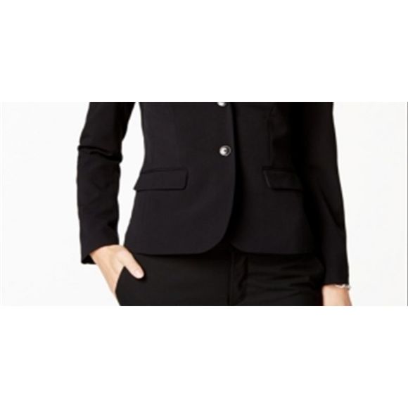 Nine West Women's Double Button Wear to Work Jacket Black Size 8 - Picture 3 of 3